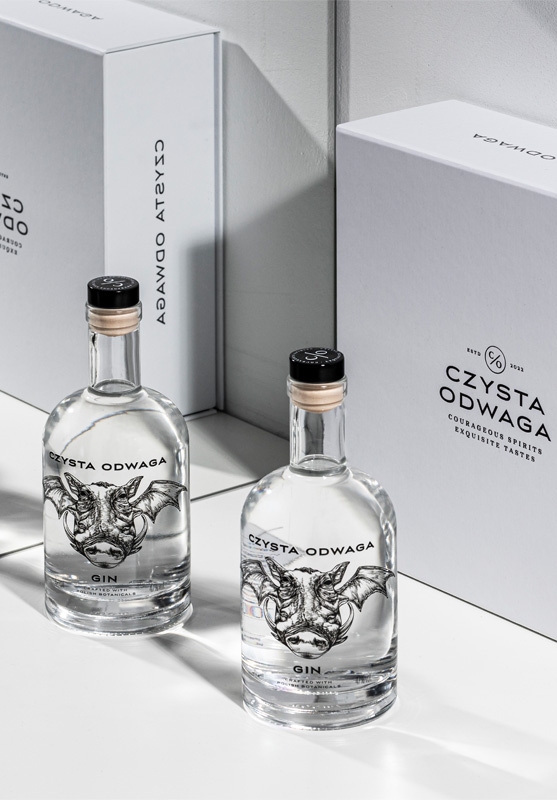 Home pol pm zestaw prezentowy z alkoholem czysta odwaga 2 sztuki ginu z polskimi botanikami 700 ml w eleganckim pudelku 40 1